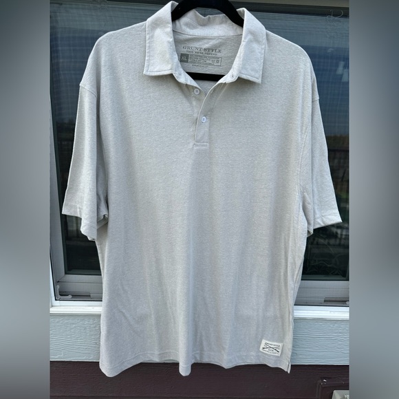 Grunt Style Men’s Cruiser Polo Heathered Sand Size XL - Picture 9 of 11